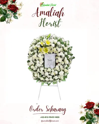 Krans Bunga Duka Cita di Kemranggon